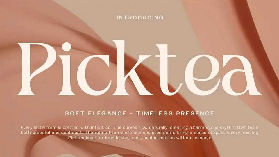Picktea Serif Font › Fontesk