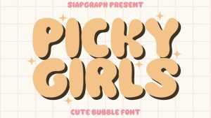 Picky Girls Font › Fontesk