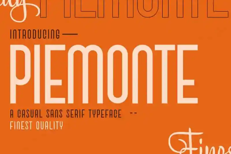 Piemonte Sans Serif Font
