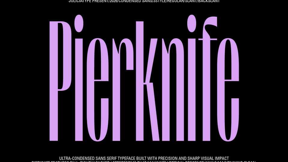 Pierknife Font › Fontesk