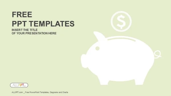 Piggy money box PowerPoint Templates
