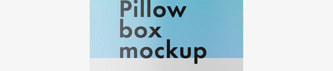 Pillow box mockup