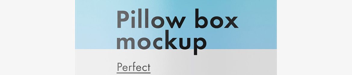 Pillow box mockup