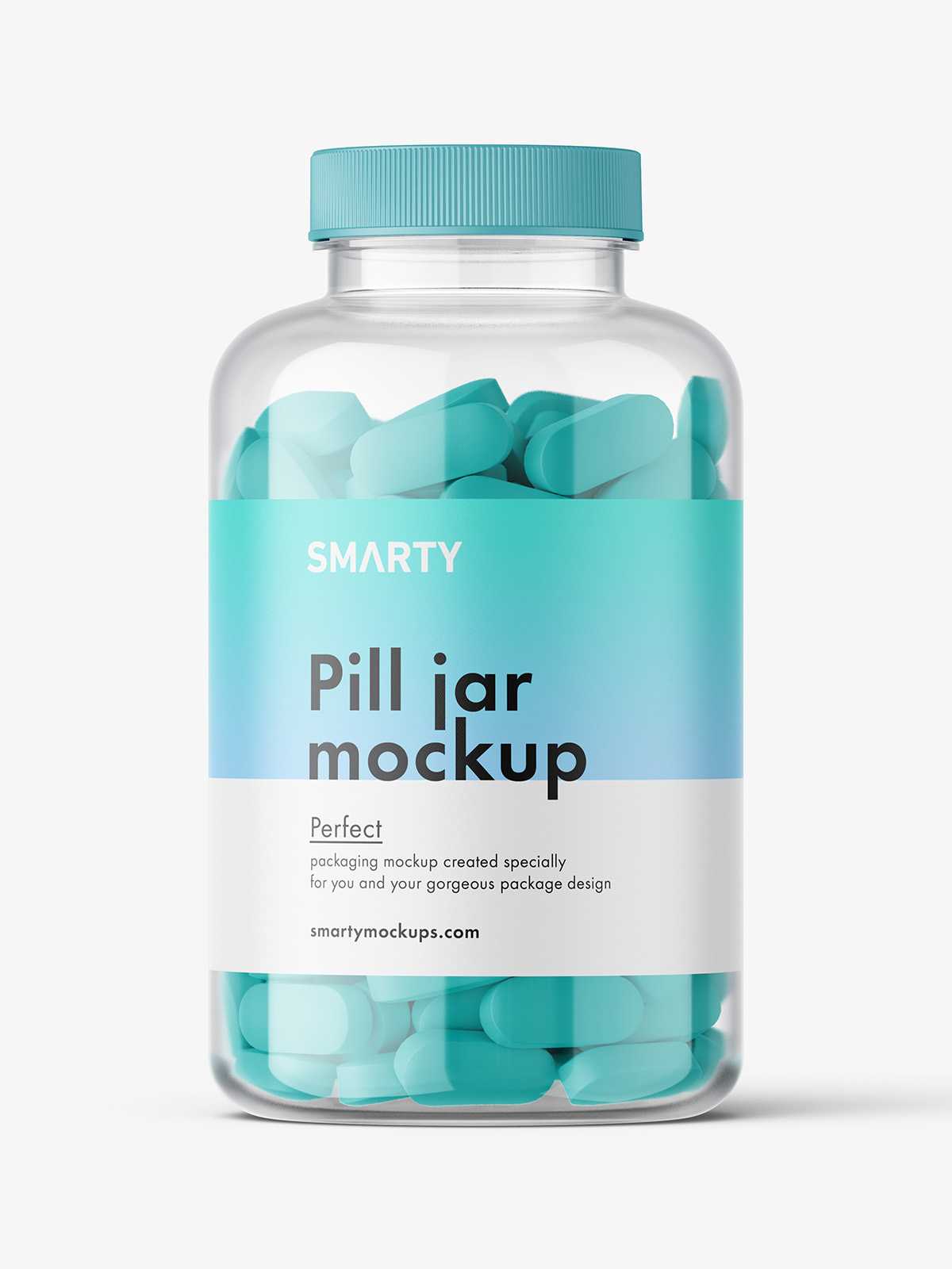 Pills jar mockup