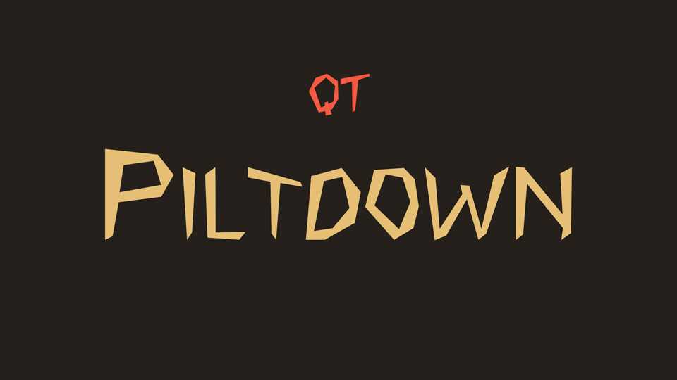 Piltdown Font › Fontesk