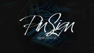 Pin Sign Script Font › Fontesk
