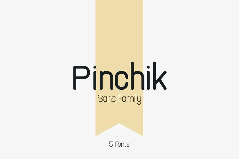 Pinchik Sans Serif Font Family