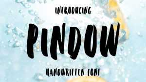 Pindow Brush Font › Fontesk