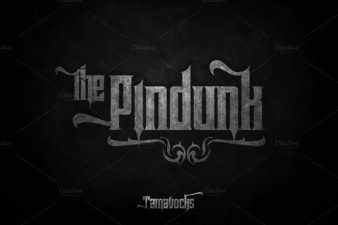 Pindunk Typeface