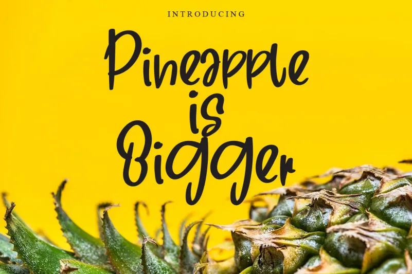 Pineapple in Bigger Font