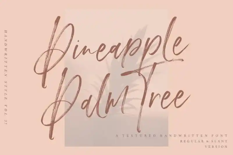 Pineapple Palm Brush Font