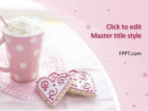 Pink Coffee Cream PowerPoint Template