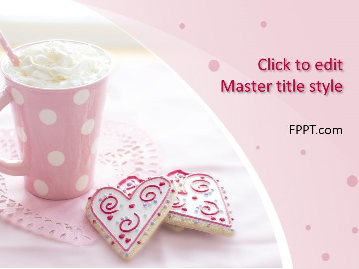 Pink Coffee Cream PowerPoint Template