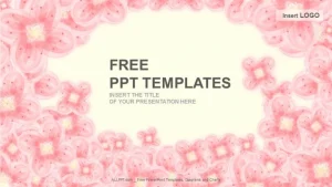 Pink Floral Abstract PPT Templates