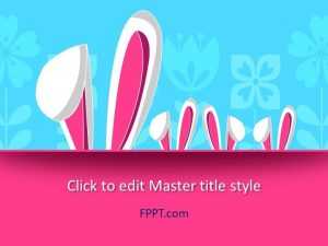 Pink Hare PowerPoint Template