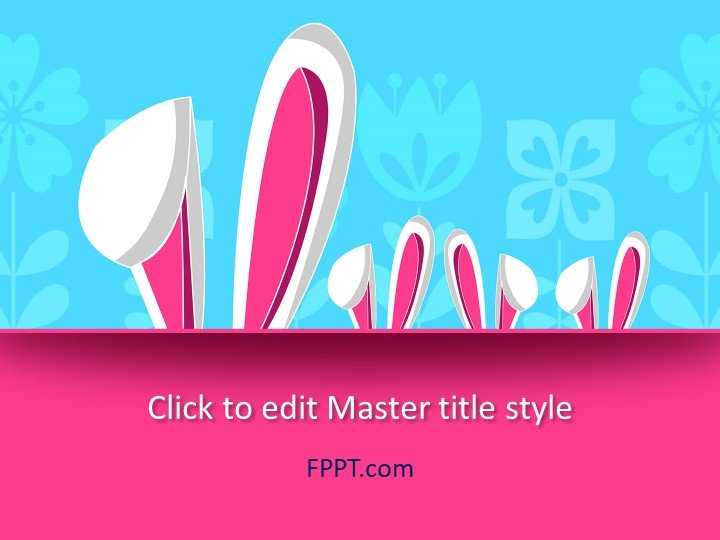 Pink Hare PowerPoint Template