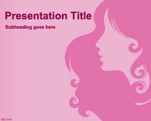 Pink Lady PowerPoint Template