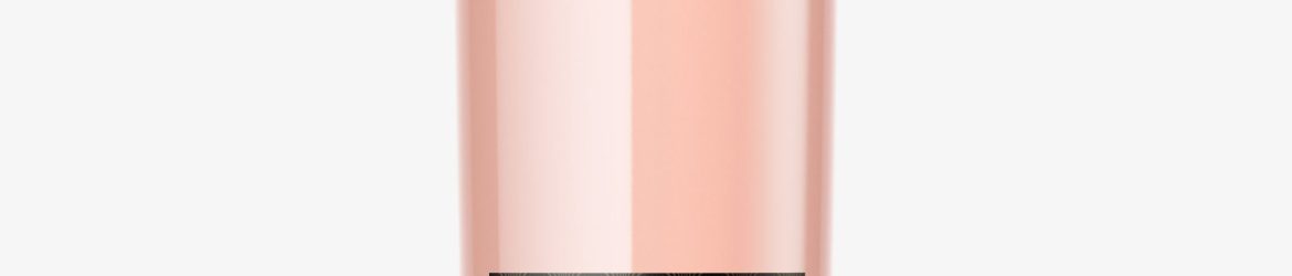 Pink wine bottle mockup