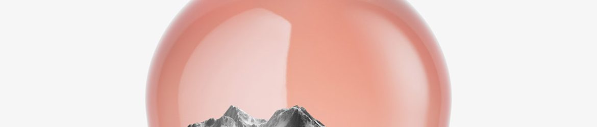 Pink wine jug mockup