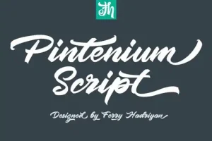 Pintenium Brush Font