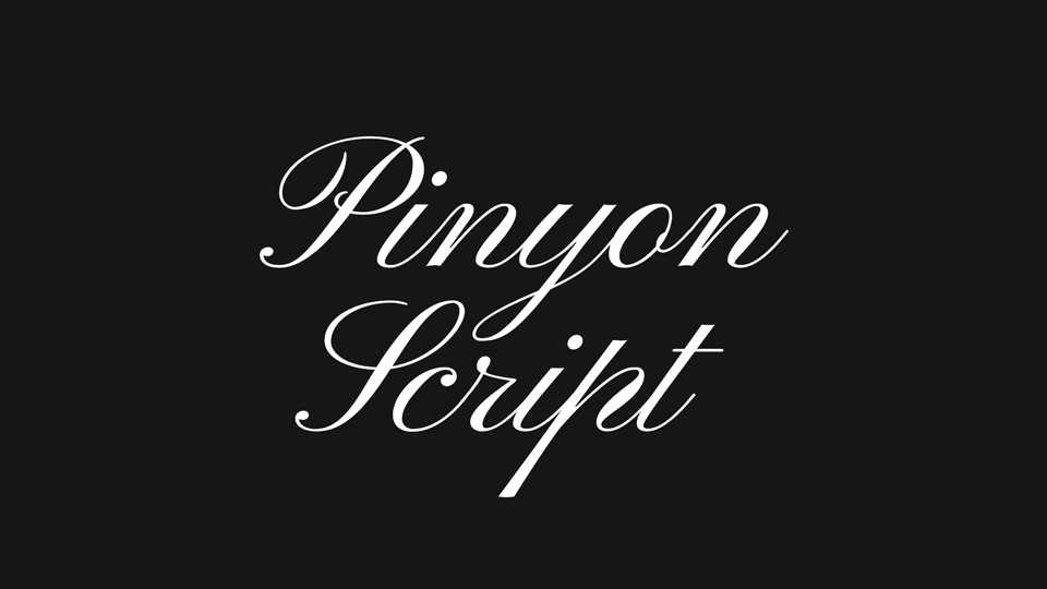 Pinyon Script Font › Fontesk
