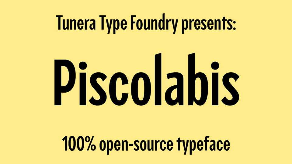 Piscolabis Font › Fontesk