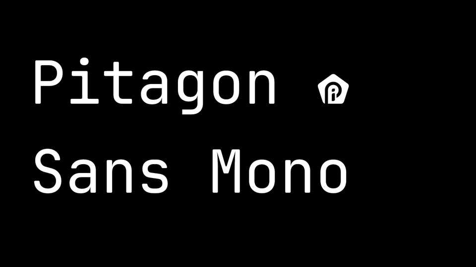 Pitagon Sans Mono Font › Fontesk