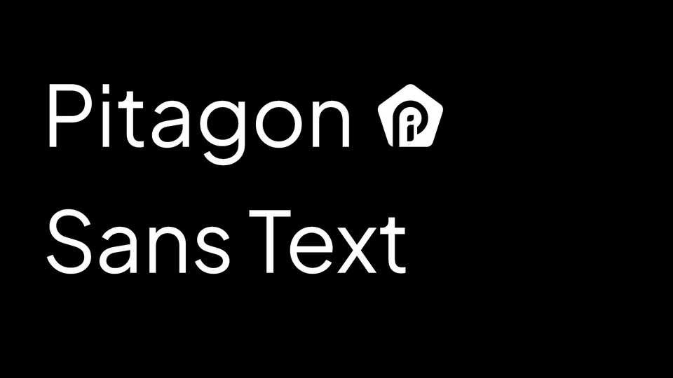 Pitagon Sans Text Font Family › Fontesk