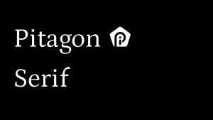 Pitagon Serif Font Family › Fontesk