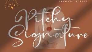 Pitchy Signature Font › Fontesk