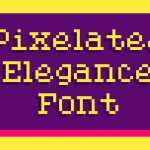 Pixelated Elegance Font › Fontesk