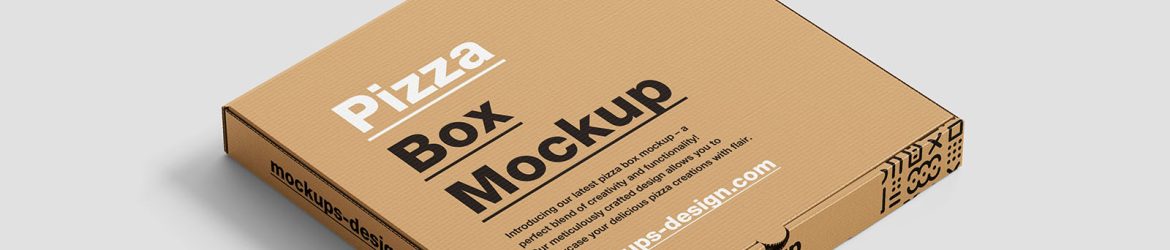 Pizza box mockup