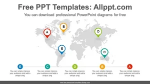 Placemark Map PowerPoint Diagram