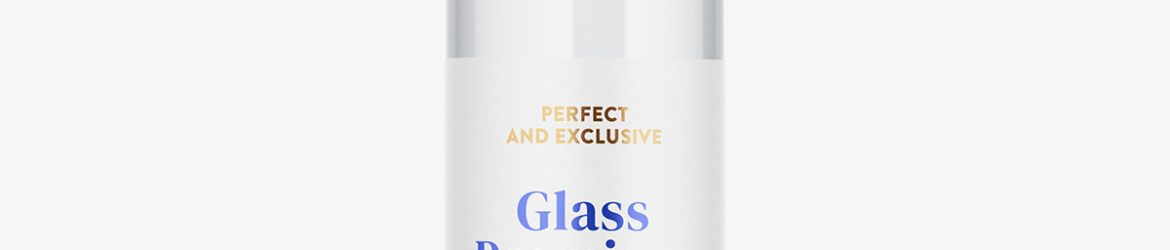 Plain vodka bottle mockup