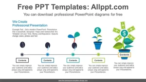 Plant Growth PowerPoint Diagram