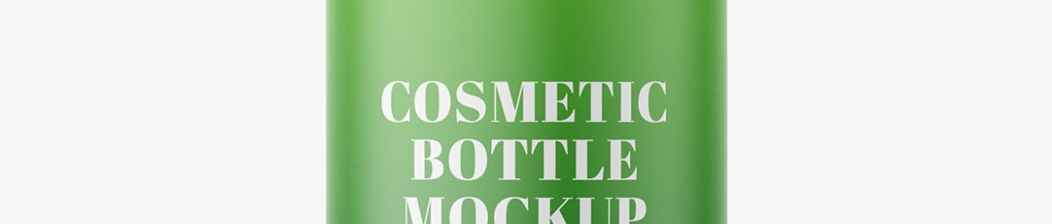 Plastic bottle mockup