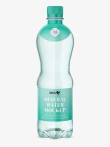 Plastic bottle water mockup