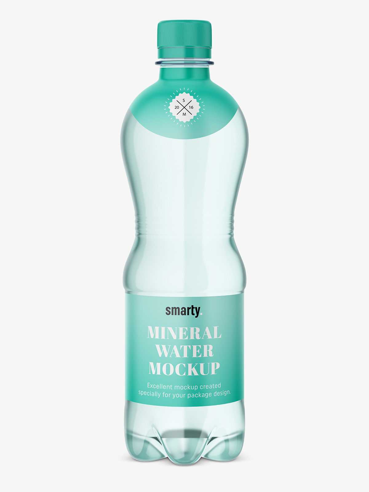 Plastic bottle water mockup