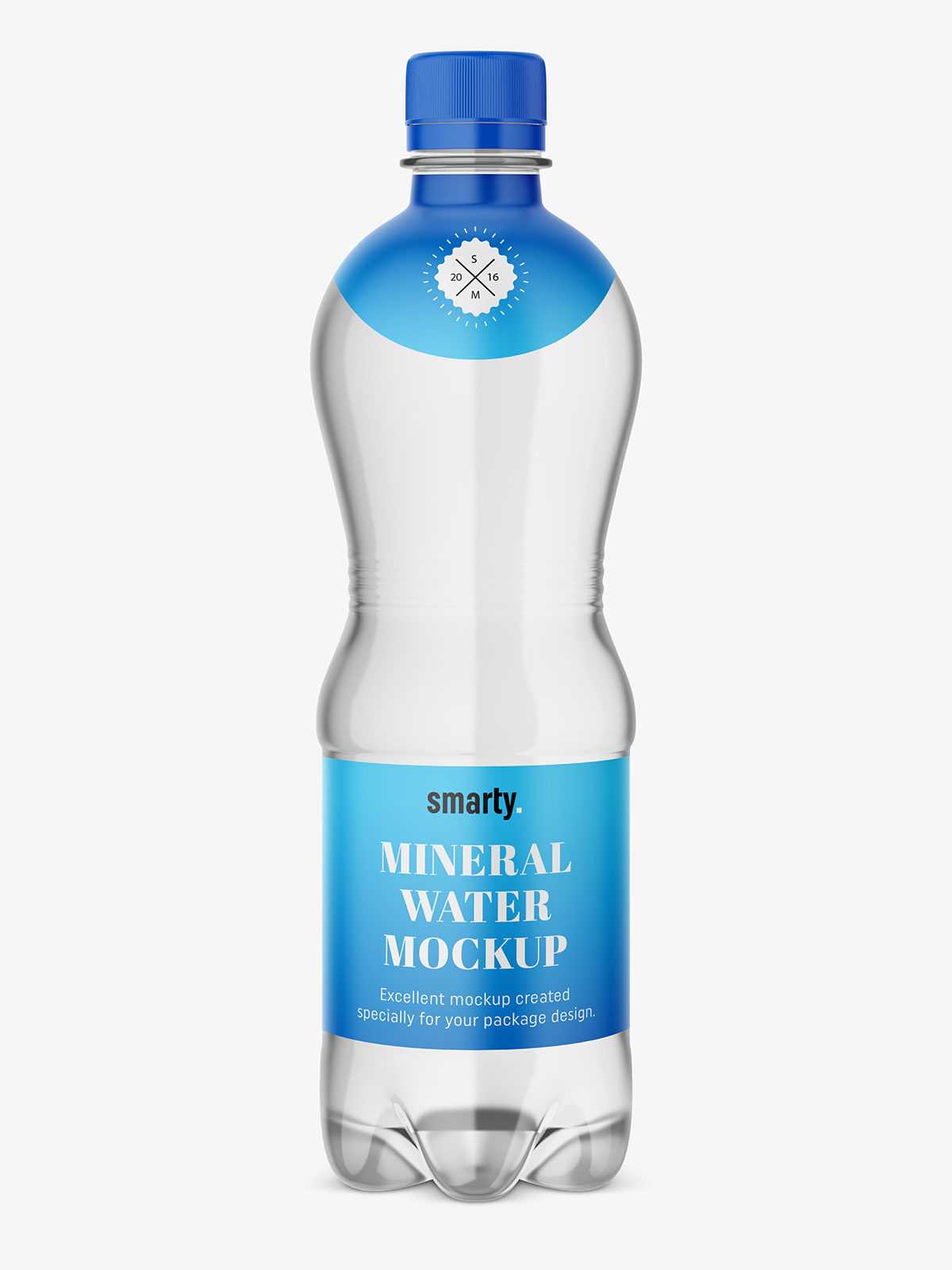 Plastic bottle water mockup
