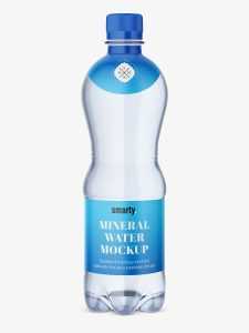 Plastic bottle water mockup