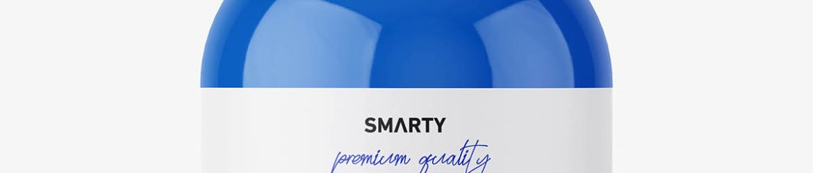 Plastic bottle with a pump mockup / glossy Plastic bottle with a pump mockup / glossy