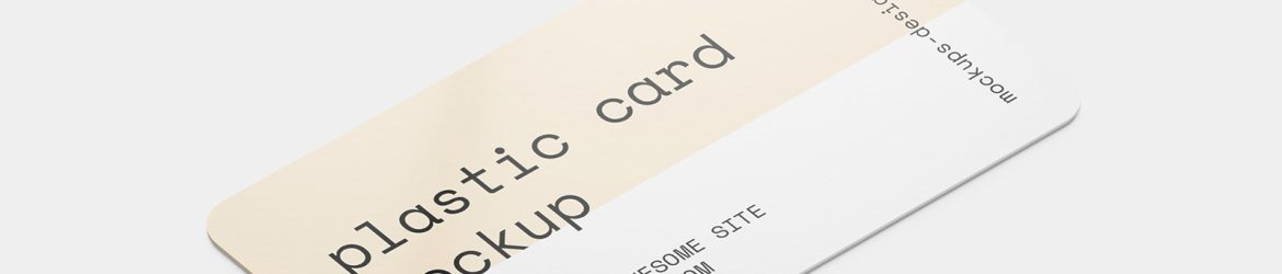 Plastic card mockup