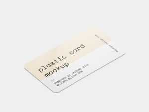 Plastic card mockup