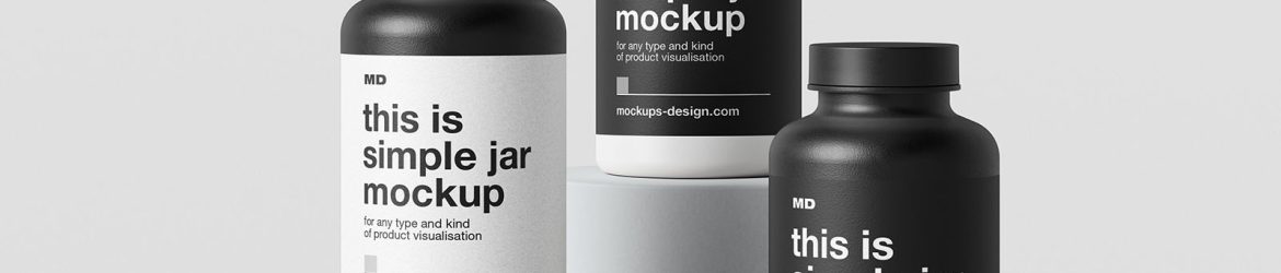 Plastic container mockup