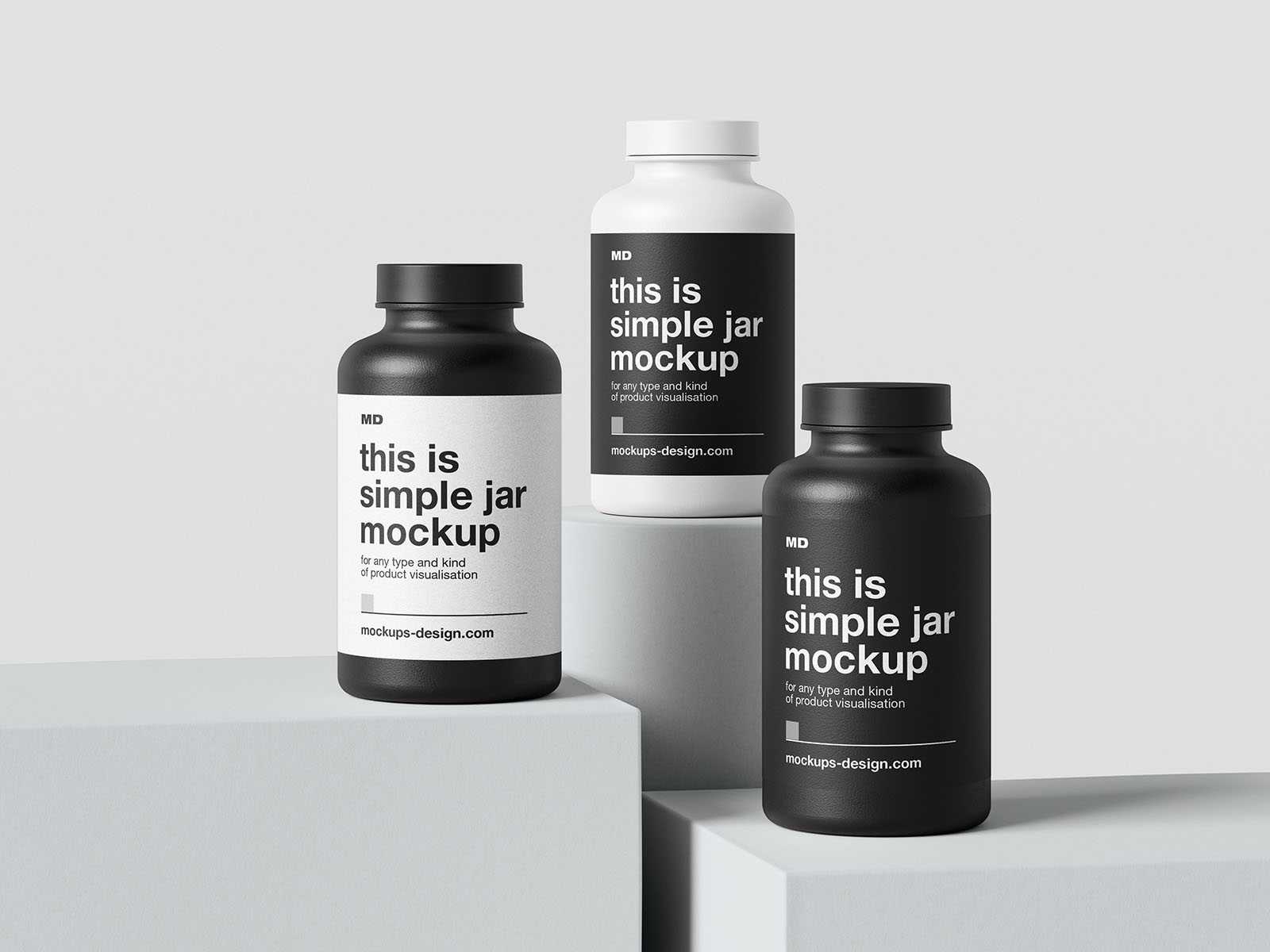 Plastic container mockup