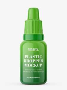 Plastic dropper mockup