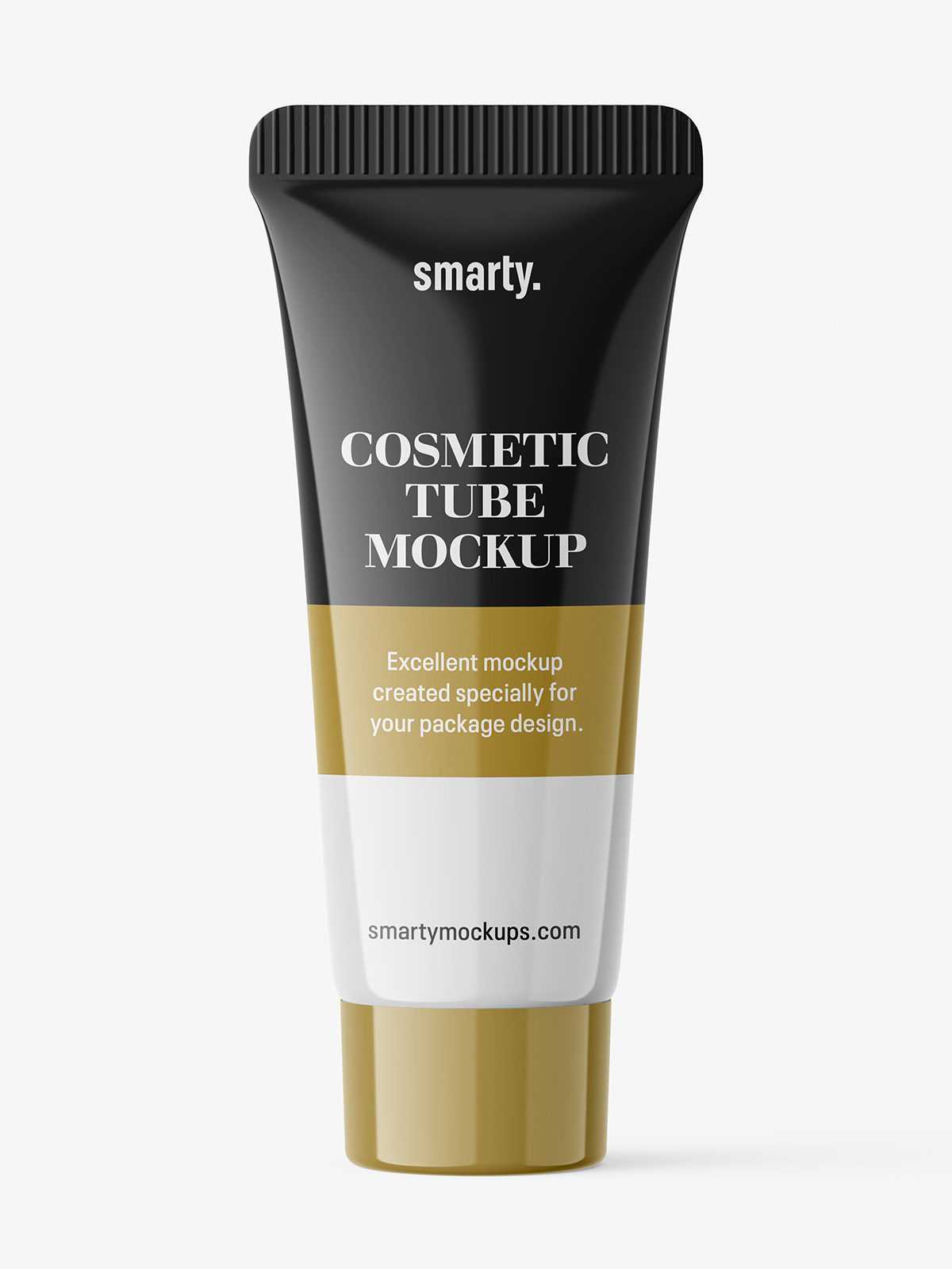 Plastic glossy tube mockup
