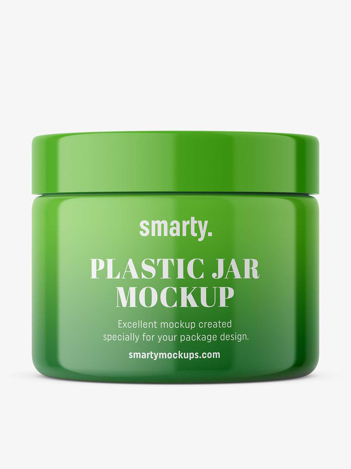 Plastic jar mockup