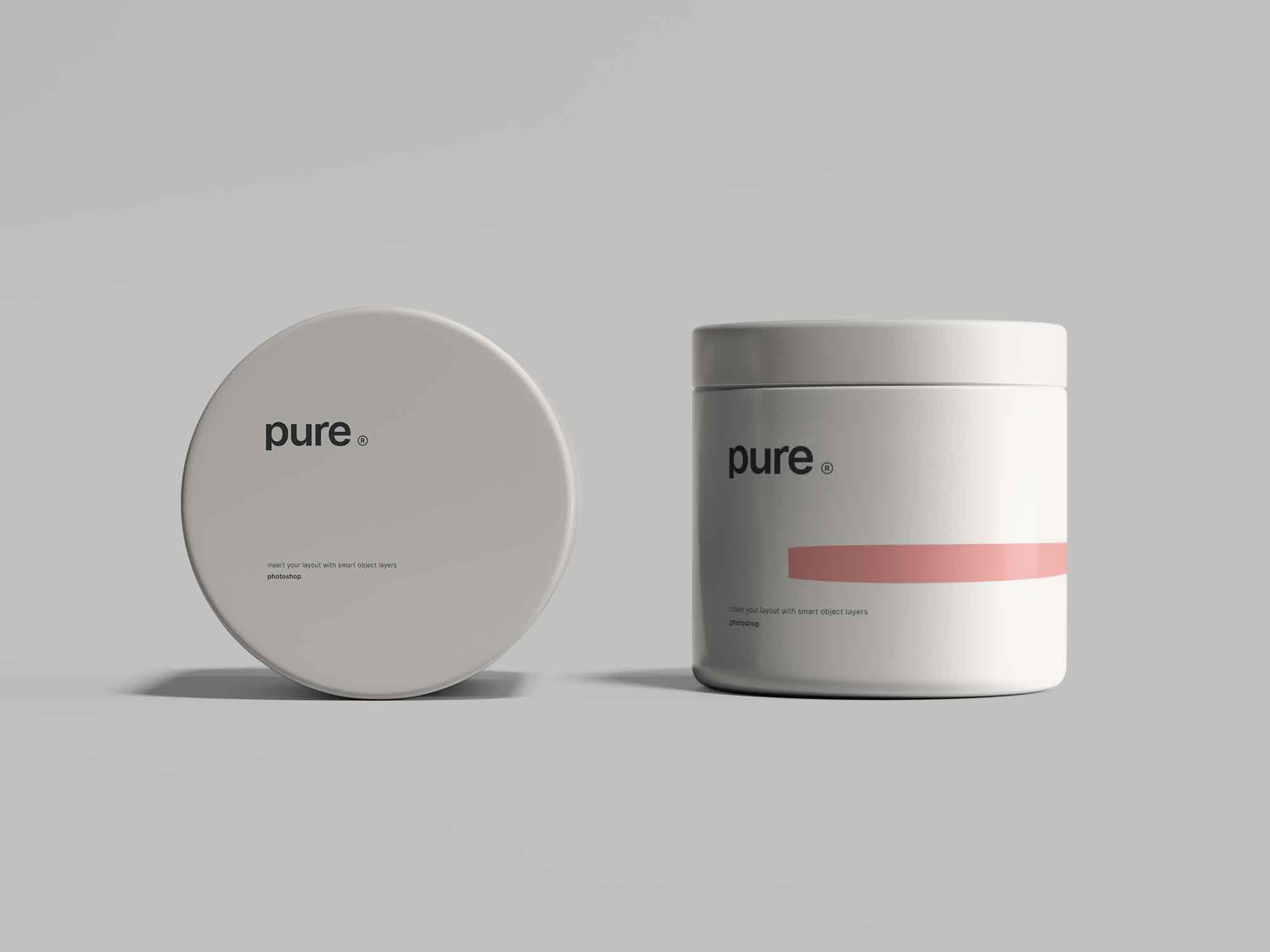 Plastic Jar Mockup