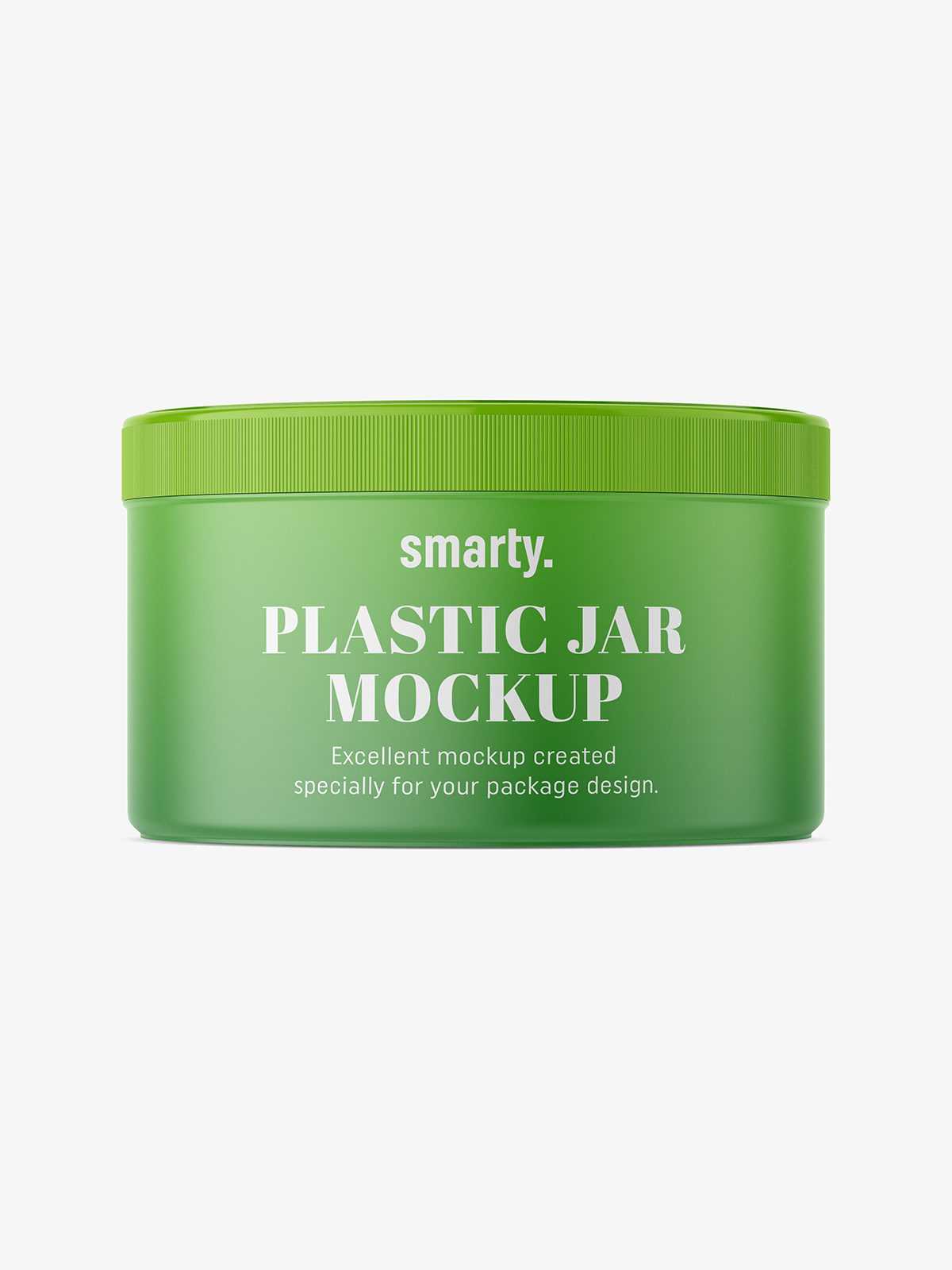 Plastic jar mockup / 300 ml